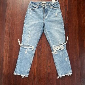 Distressed Curve Denim